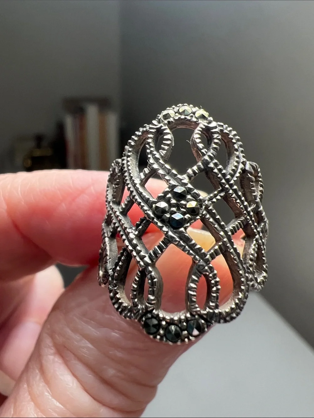 925 Sterling Silver airy openwork